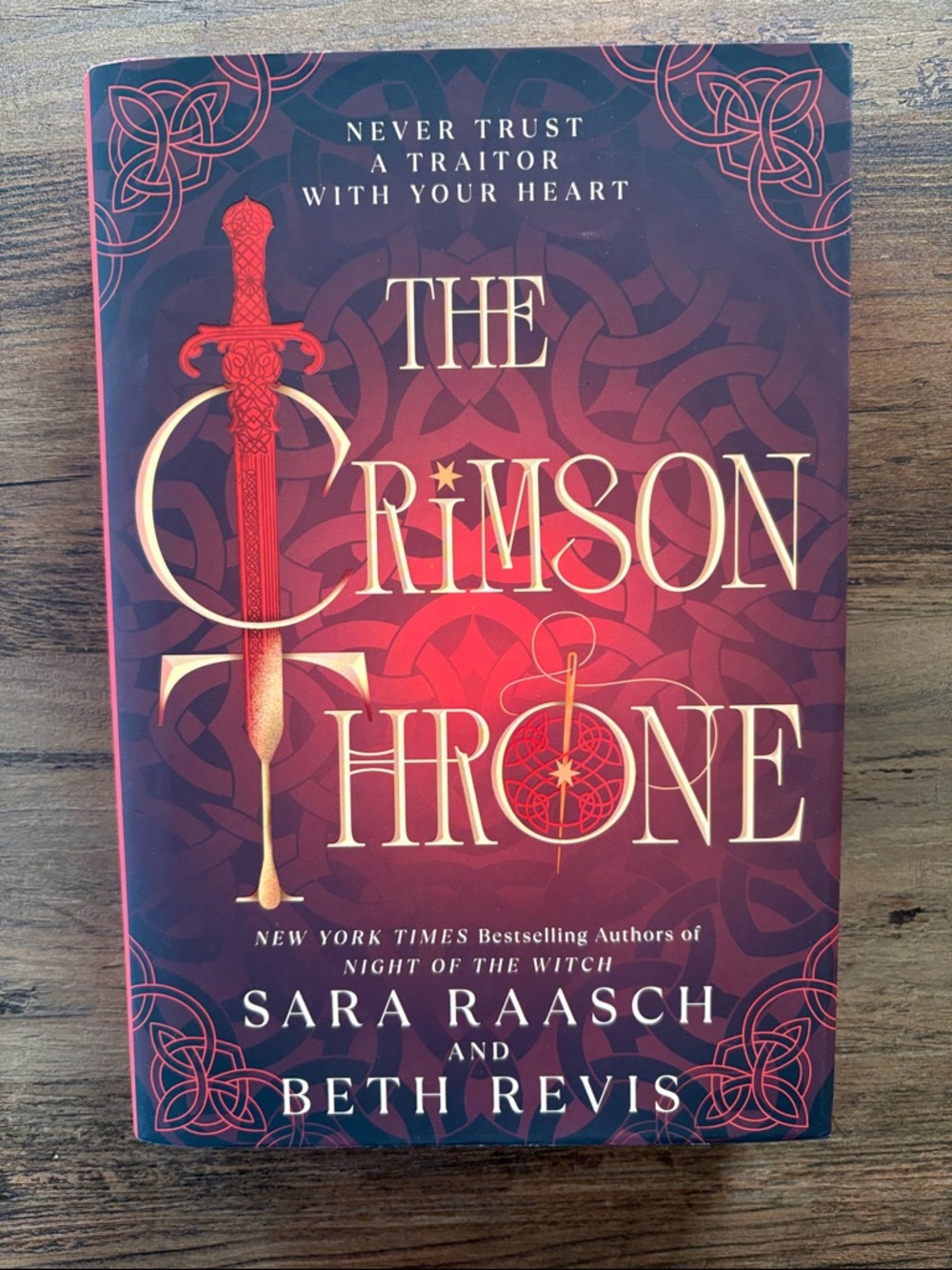 The Crimson Throne by Sara Raasch & Beth Revis - Red Hardcover